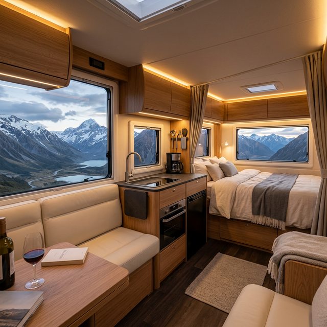 TravelWay 4 Berth Luxury Motorhome Interior